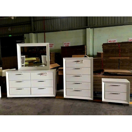 AC7303A-DM - Lifestyle : Tủ Ngang 06 Ngăn Kéo Và Khung Gương